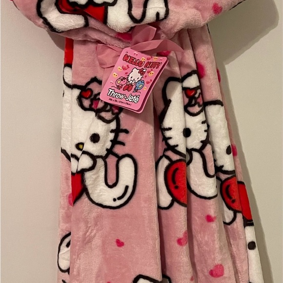 Hello Kitty I 🩷 U Plush Throw Blanket NWT 50 x 70 - Picture 1 of 3